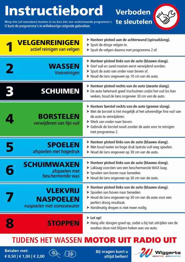 Autowasprogramma Wiggerts